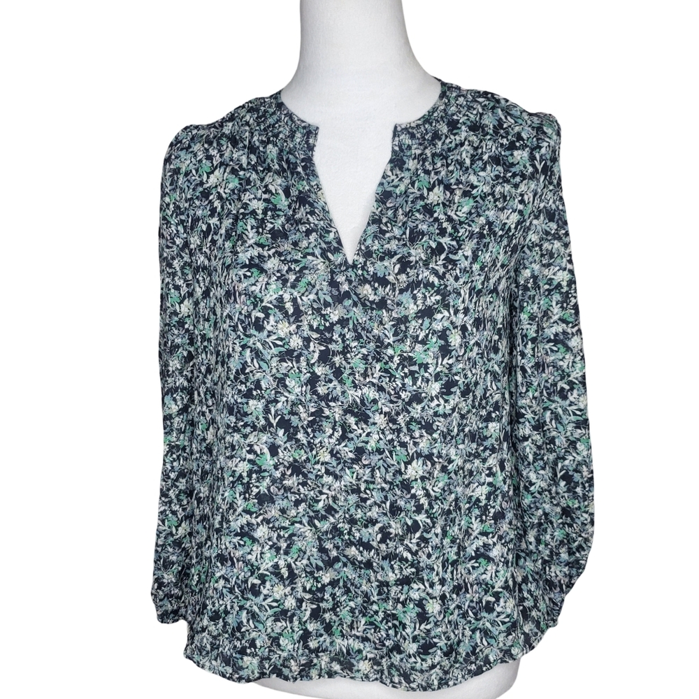 🦋Greylin Lined Semi-Sheer V Neck Top